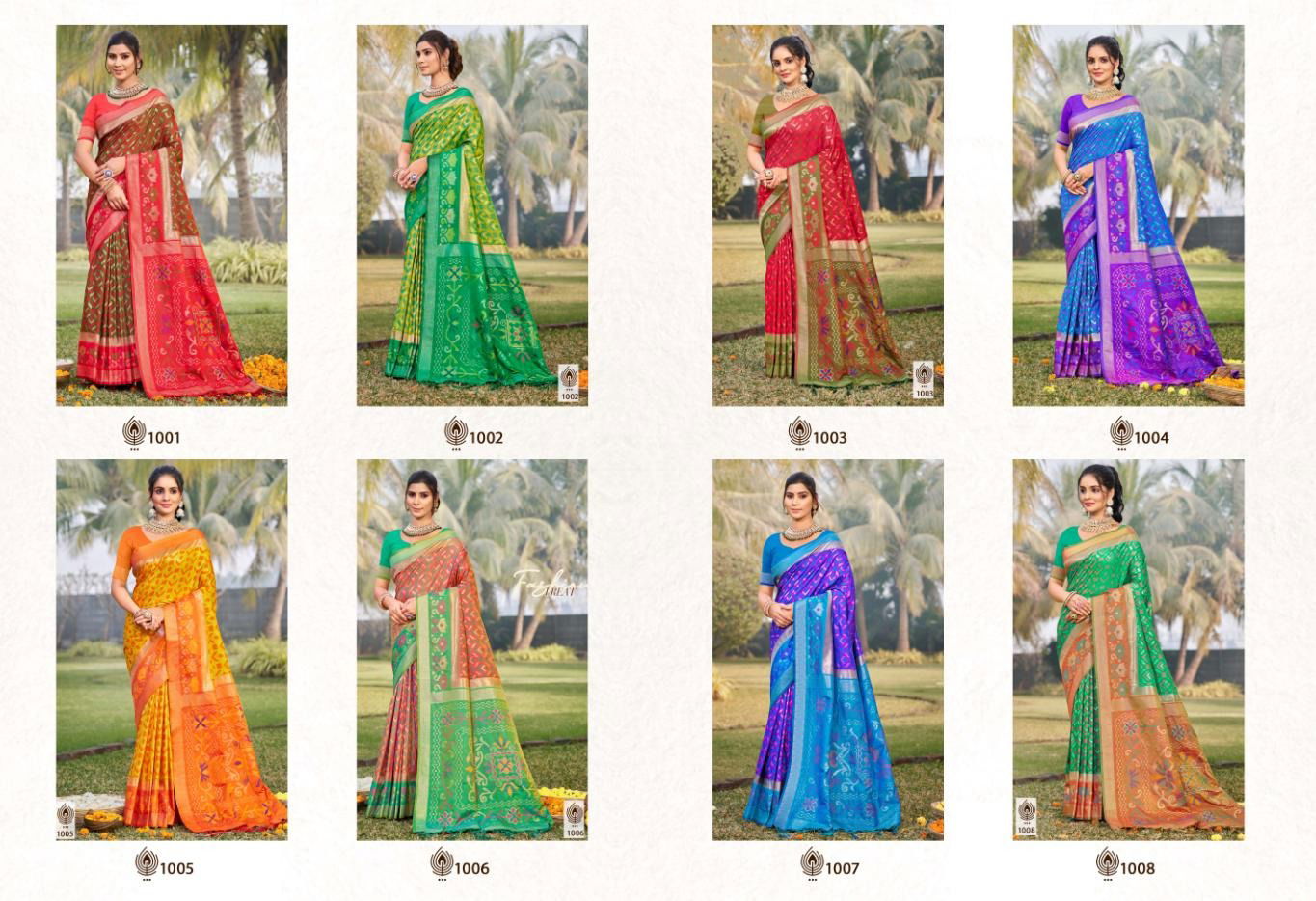 Pochampalli By Bunawat Silk Vol 1 Festive Wear Silk Saree Wholesale Price In Surat